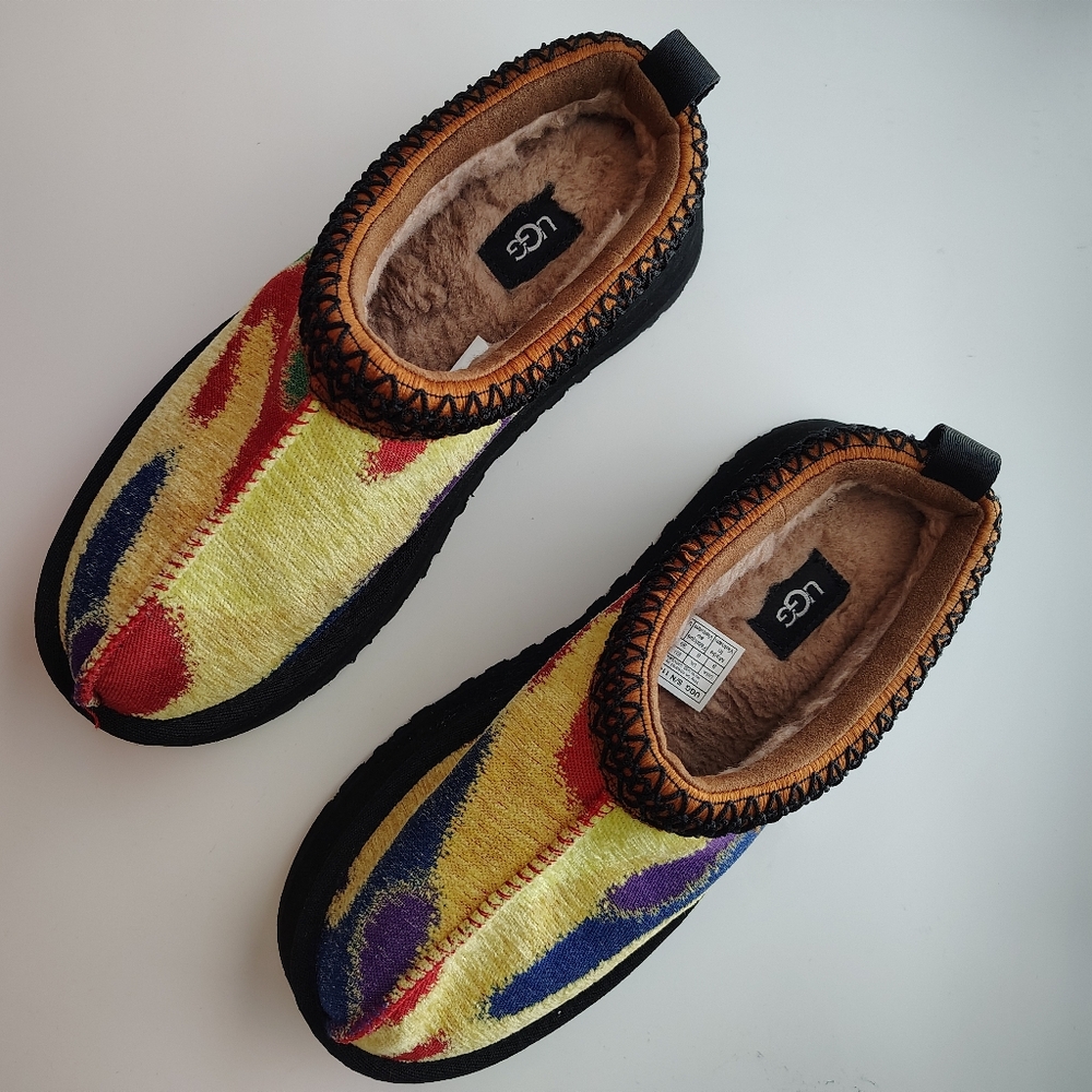 UGG Tazz PridePop Platform Slippers Shearling Lined | Indoor/Outdoor | US 8 - Picture 7 of 7
